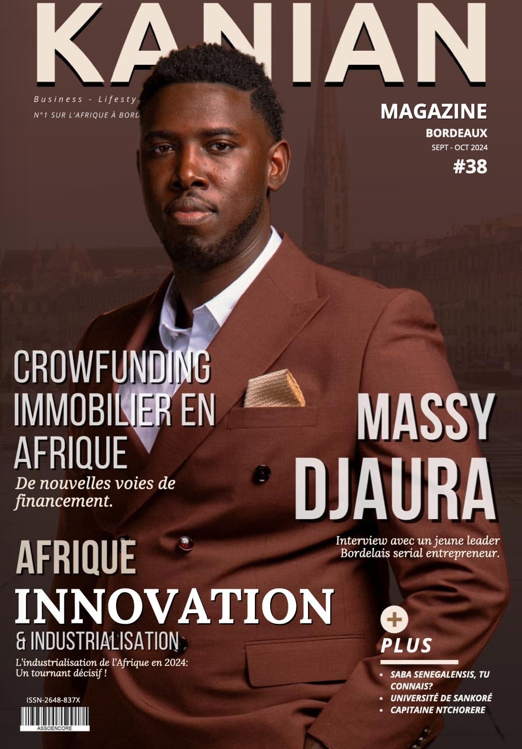 Massy Djaura en couverture de Kanian Magazine n°38